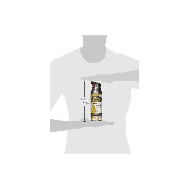 Rust-Oleum Rust Oleum Universal Black Stainless Steel Spray Paint 11