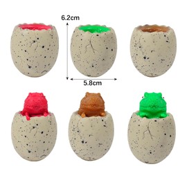3pcs Dinosaur Egg Squeeze Toys, Dinosaur Collectible Toy, Novel Anxiety-relieving Dinosaur Toys for Boys Girls Birthday Present