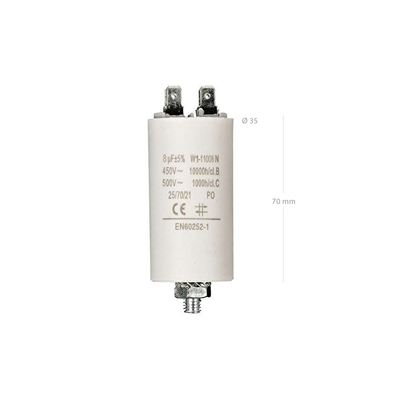 CABLEPELADO Starting Capacitor Electric Motor Permanent Capacitor Single Phase 4-Pin