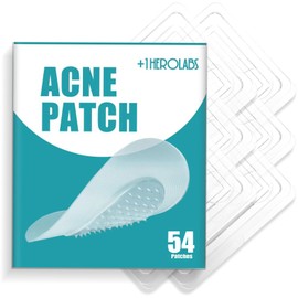 +1HEROLABS Microdart Acne Patch (54 Patches) - Hyaluronate Acid & Salicylic Acid Hydrocolloid Pimple Patch for Deep, Early and Hidden Blemishes (54 Count (Pack of 1))