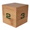 Miracle TimeCube - Natural Bamboo Wood, 1-4 Minute Timer for