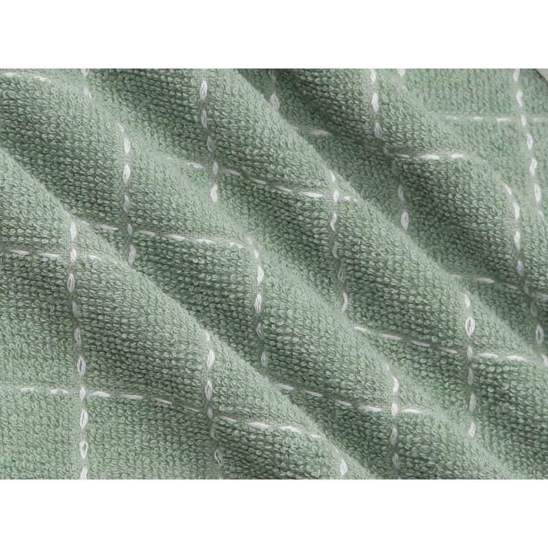 VeraSong Terry Dish Rags Cloths, Green Kitchen Dish Towels,12”x 12”,6