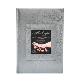Wedding 4x6 Photo Album, Holds 300 “4X6” Photos, With Window Frame Cover, Silver