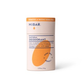HiBAR Sensitive Deodorant - Natural Deodorant for Sensitive Skin - Aluminum-Free, Baking Soda-Free, Cruelty-Free, Travel-Friendly Size with Easy Push-Up Applicator (Pink Iris + Neroli)
