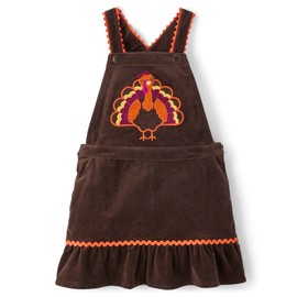 Gymboree,and Toddler Embroidered Sleeveless Skirtall Jumpers,Turkey Brown,8