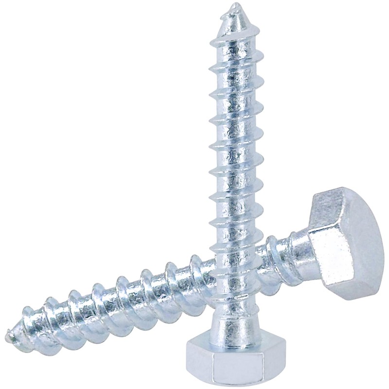 18 PCS Heavy Hex Self Tapping Screws and Nylon Expansion