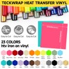 TECKWRAP Heat Transfer Vinyl Sheets - 12" x 12" HTV