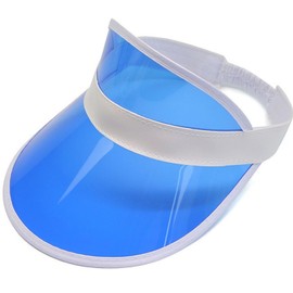 AYNKH Neon Sun Visor Hats Party Accessories Unisex Retro 80s Pub Golf Visor Fancy Dress for Women Men Beach Sports Carnival Bar Party, blue, Unit size