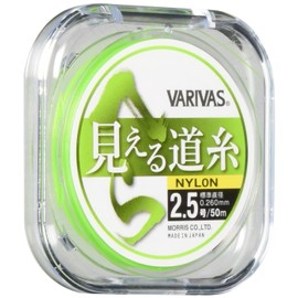 VARIVAS Nylon Line, Spatula, Visible Line, 164.0 ft (50 m), No. 2.5, Flash Green