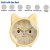 Children Cute Animal Dog/Cat Alarm Clock Silent Non Ticking Silicone
