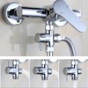 Shower Diverter Valve, G1/2 Inch Brass Shower Arm Shut-Off Valve