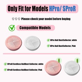 Nail Dust Collector Replacement Filters Compatible with MelodySusie dust collector filter Reusable Dust Filter for Model HPro/SProR for Nail Tech Nail Salon Spa Nail Supplies Accessories (2 Pack)