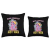 Funny Worm Make Compost Not War Organic Fertilizer Throw Pillow