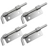 4 Pcs Stainless Steel Flat Pin Hinge Spring Latch, Heavy