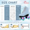 jessie Roller Skates for Women, Frosted Toddler Roller Skates Adjustable