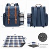 Picnic Backpack for 4 Person with Large Insulated Cooler Bag,