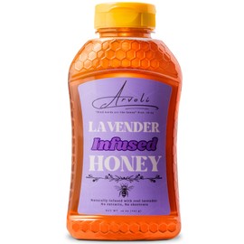 Lavender Honey - Infused Honey with Real Lavender - Clean Simple Syrup for Coffee, Tea, Matcha - 16 oz