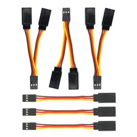 GTIWUNG 3 Pcs JR Style Servo Y Harness, 3"/75mm Servo Y-Cables, RC Y Harness, Servo Splitter Cable, Standard Y-Harness, 3 Pcs 3"/75mm Servo Cables for Park Flyer Remote Control Aircraft
