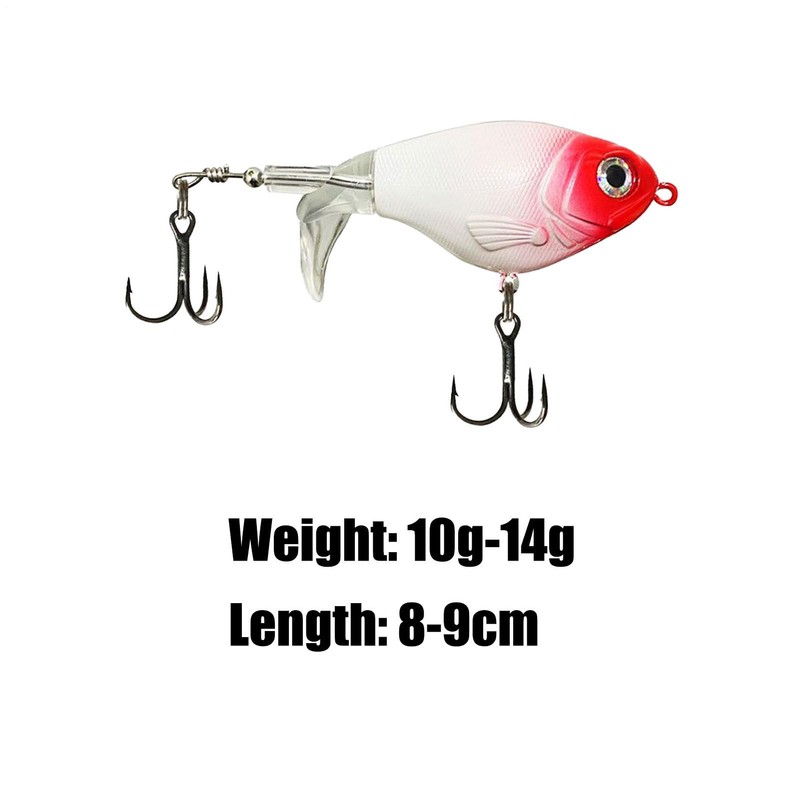 Swim Baits for Bass Fishing,Propeller Dynamic Lifelike Glide Bait |