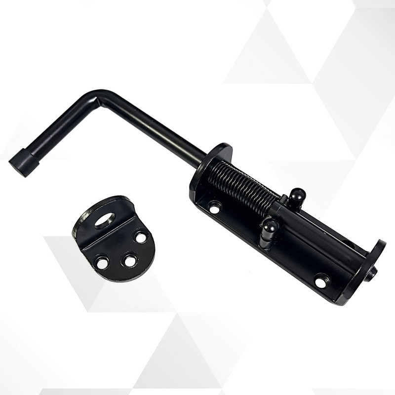 Aiwaiufu 8.5inch Black Heavy Duty Spring Loaded Latch Pin, Galvanized