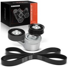 A-Premium Engine Serpentine Belt Drive Kit with Tensioner Compatible with Jeep WK2 Series Grand Cherokee 2004 4.7L, Grand Cherokee 2005-2006 3.7L 4.7L, XL Series Commander 2006 3.7L 4.7L