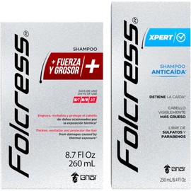 Folcress Shampoo Fuerza + Folcress Xpert Shampoo Anticaida (Bundle)