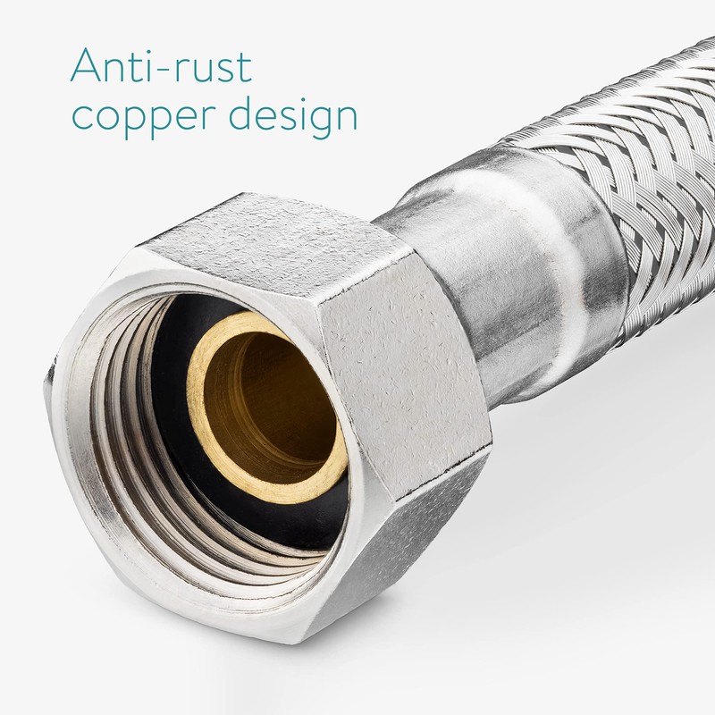 Navaris Steel Flex Hose Fitting Connection – G3/8 Inch x