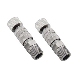 SM SunniMix 2X Airbrush Quick Connecter Airbrush Adapter Quick Release Disconnect Couplers for Air Compressor, Without Valve
