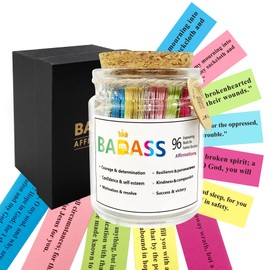 Bible Verses Jar, Color Coded Bible Verses in a Jar, Hope Jar, Prayer Jar, Bible Jar for Emotions and Feelings, Christian Gifts for Women, Inspirational Religious Gifts, Christmas Gifts for Women