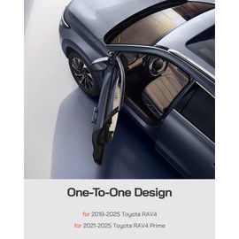 Pigenius Windshield Sun Shade for Toyota RAV4 2019-2025, RAV4 Prime 2021-2025 Custom Fit Front Window Sunshade - Leather