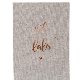 goldbuch Notizbuch Bullet Journal A5, oh lala, 200 Seiten Punktraster (dotted), Mit Lesezeichen, Leinen mit Roséprägung, 64 714