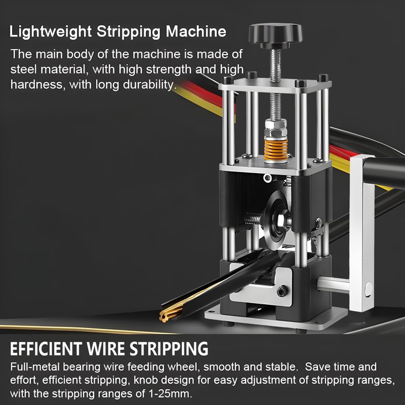 Manual Wire Stripper Machine Drill Powered Wire Stripping Machine 0.04"-1"