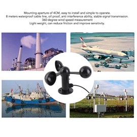 High Accuracy Wind Speed Anemometer Sensor for Meteorological Monitoring of Power Plants