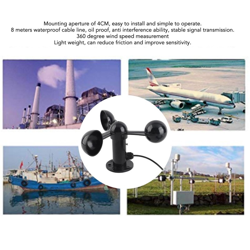 High Accuracy Wind Speed Anemometer Sensor for Meteorological Monitoring of
