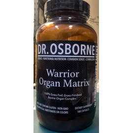 Ultra Dr. Osborne Warrior Organ Matrix - 180 Capsules - 100% Grass Fed Bovine Complex