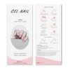 JMEOWIO Nagelfolie UV Härtend Weiße Blumen UV Gel Nail Strips