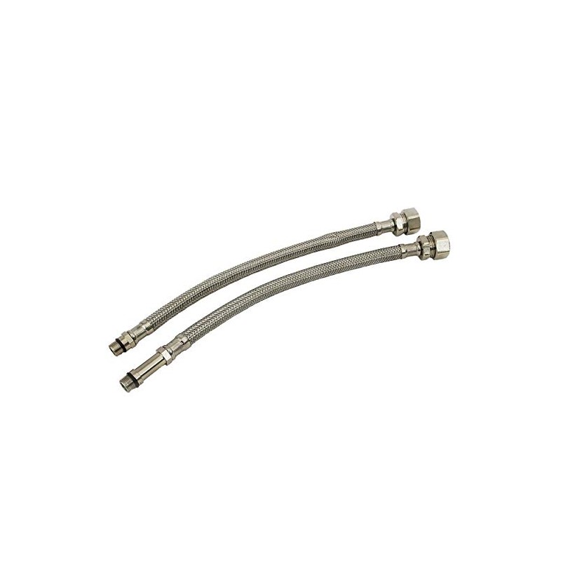 Flexible MonoBloc Tap Connectors Tails M12 x 15mm Compression x