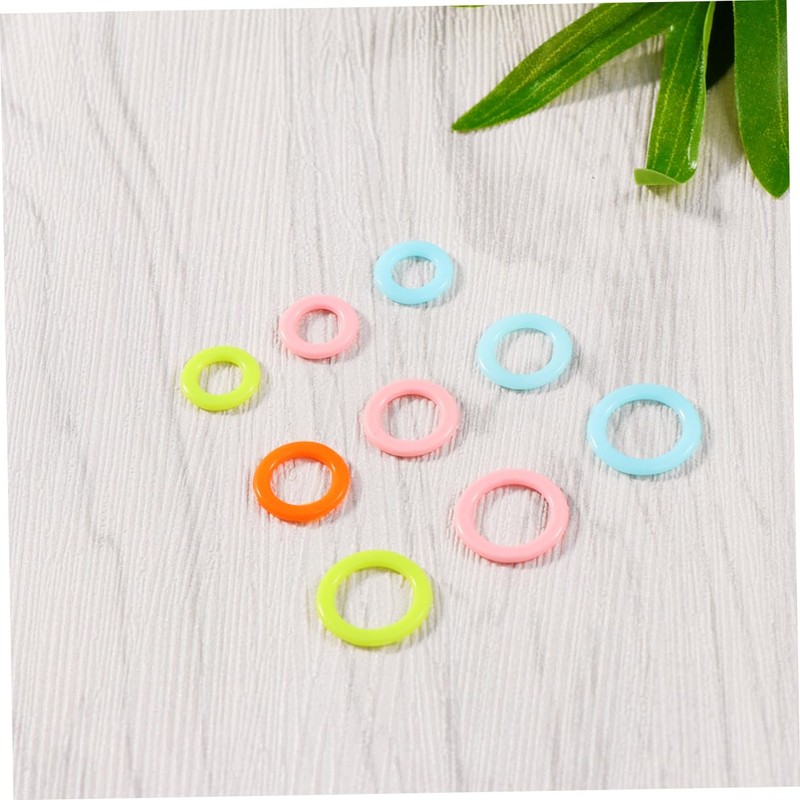 NUOBESTY 300pcs Circle Knitting Stitch Markers Set Crochet Marker Ring