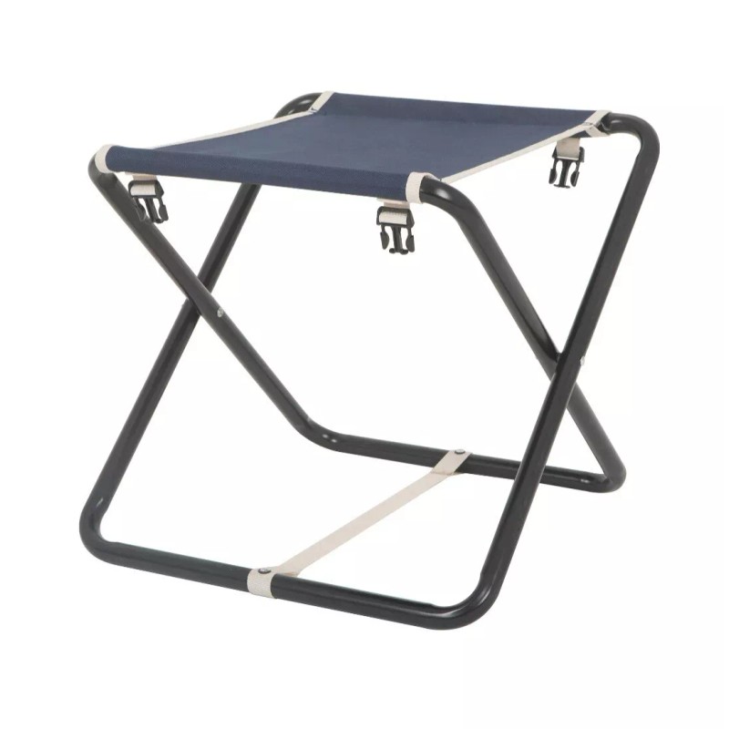 Unbranded 16" Folding Gardening Stool with Detachable Tote, Navy Blue