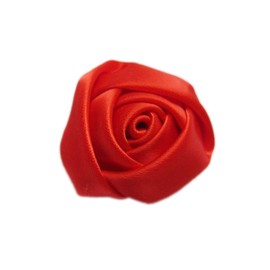 YYCRAFT Pack of 20 Satin 4d Rose 2"(5cm) Craft Wedding Bride-Red