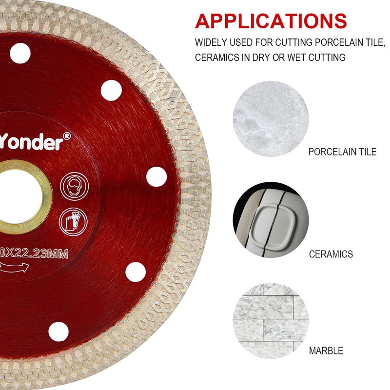 GoYonder Super Thin 4" Grinder Blades Tile Blade, Diamond Saw