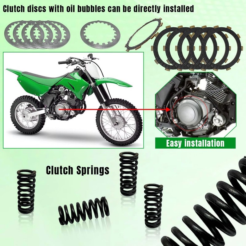WEICHENGXIN Clutch Kit Heavy Duty Springs & Cover Gasket For