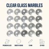 20 Pcs 10mm Clear Glass Marbles Solid Marble Beads Marbles