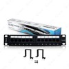 NewYork Cables® Cat6 12 Port Patch Panel with Back Bar,