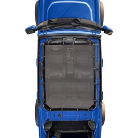 Sukemichi Sunshade for Ford Bronco,Mesh Sun Shade Bikini Top Cover Bimini Top for Ford Bronco Accessories 2021 2022 2023 4 Door - Blocks UV, Wind, Noise (Grey)