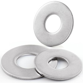 VGBUY 28PCS 5/8 Flat Washers for Screws and Bolts, 1-1/2 OD, Thickened 304 Stainless Steel 5/8 Washer Flat, Large Hardware Washers for Home, Industry, Indoor and Outdoor Use
