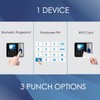 Attendance Machine - Biometric Fingerprint Clock in Clock Out Machine,