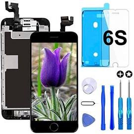 Brinonac for iPhone 6s Screen Replacement Black Touch Display LCD Digitizer Full Assembly with Complete Repair Tools and Screen Protector