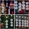 DANLI Christmas Decorations 3PCS Christmas Window Lights Battery Operated Snowflake