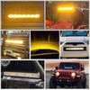 SLARY 23 Inch 144W LED Light Bar White/Amber Flasing Strobe
